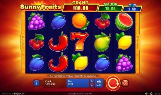Sunny fruits hold and win