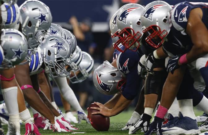 Apuestas Patriots vs Cowboys
