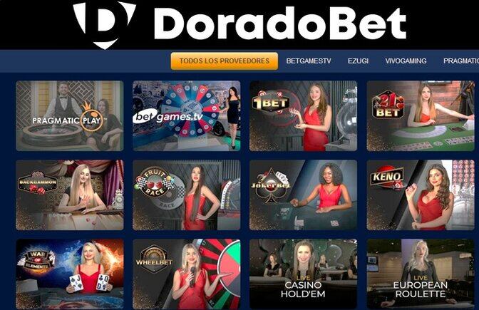 Doradobet tiene casino en vivo online
