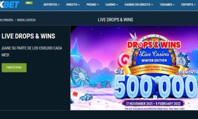 Promoción Live Drops and Wins Casino de 1xbet