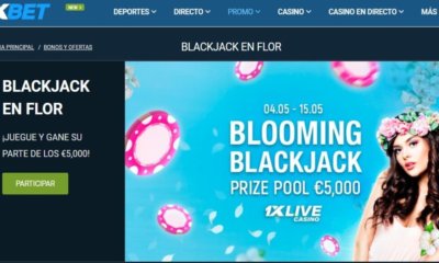 Promoción blackjack en flor de 1xbet