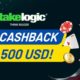 Promoción el cashback de Stakelogic de Latribet