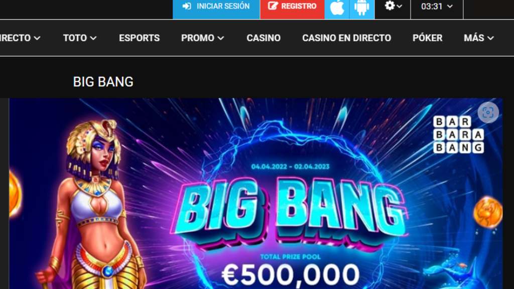 Promoción Big Bang de Megapari