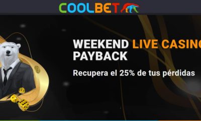 Promoción weekend live casino payback de Coolbet Ecuador