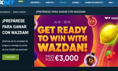 Promoción de slots a ganar con Wazdan de 1xbet
